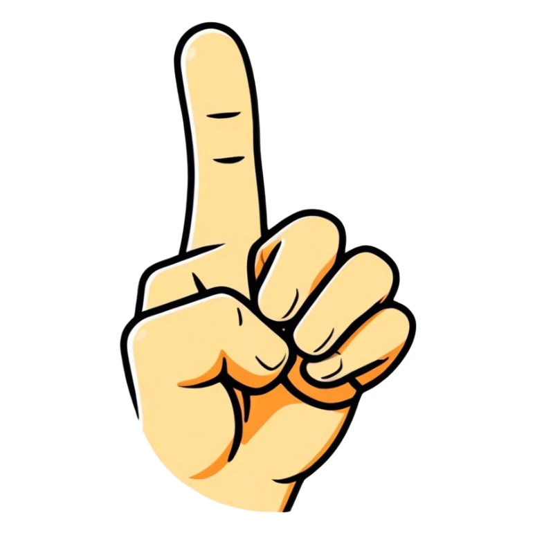 People putting the middle finger up sticker