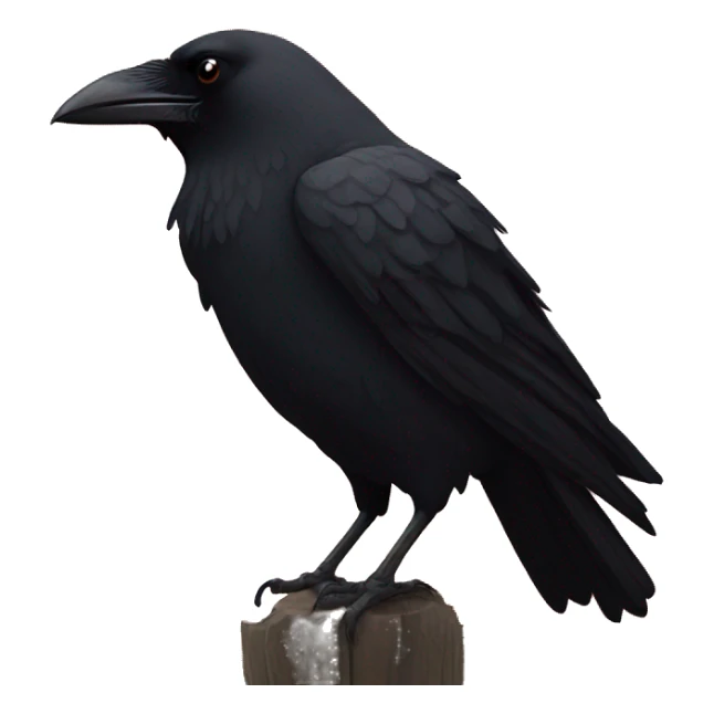 Crow in front of the sunset  sticker