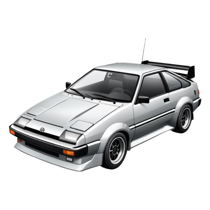 Toyota AE86 sports car sticker