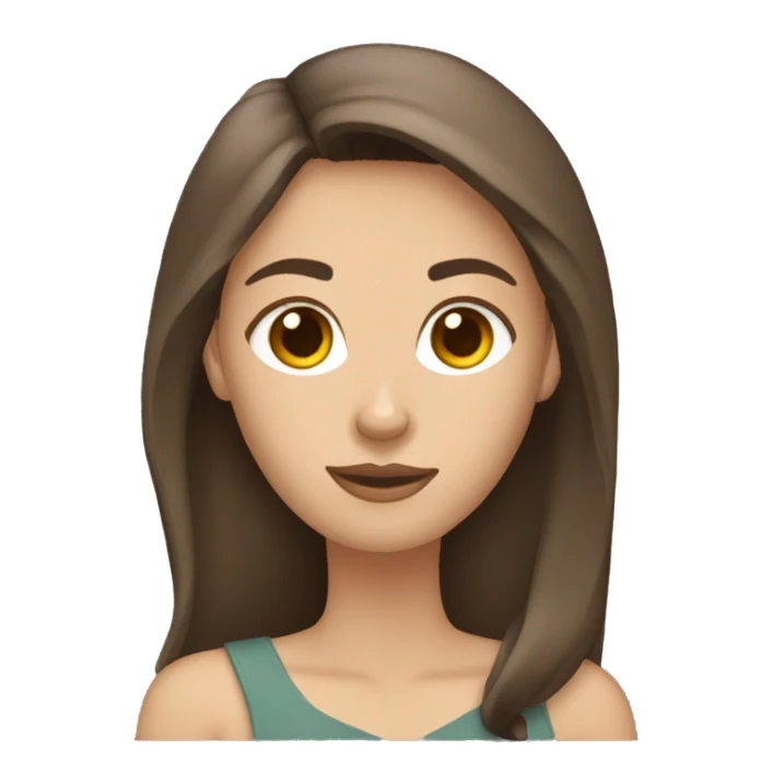 pale brunette with hair down holding belgian malinois sticker