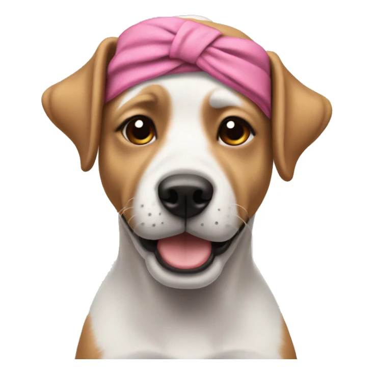 Dog wearing a headband ￼ sticker