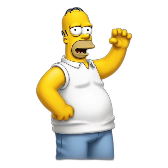 homer simpson sticker