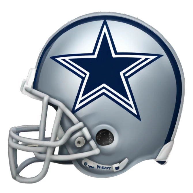 Dallas Cowboys helmet with star sticker