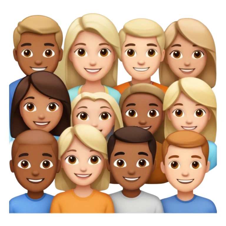 family photorealistic sticker