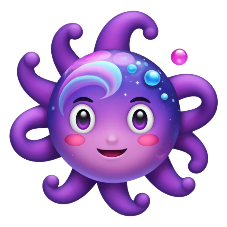 Pokemon legendary purple and pink cosmog sticker