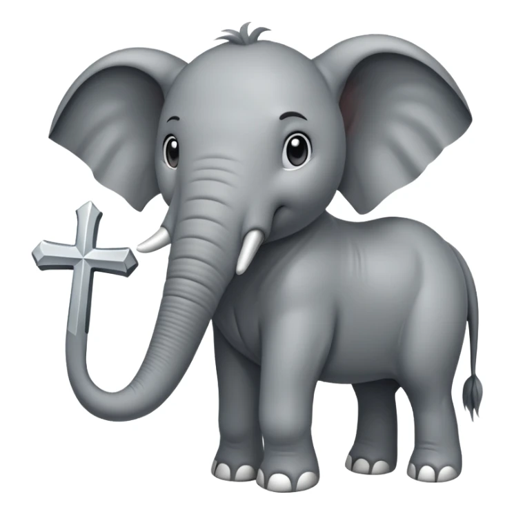 Cross of horse and elephant  sticker
