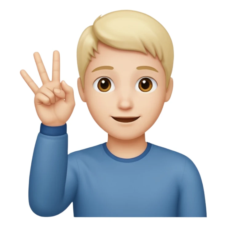 Looking satisfied and putting together your thumb and pointer finger  sticker