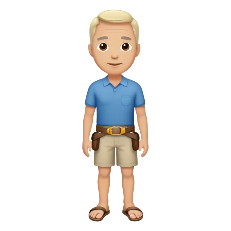 Un père avec une claquette et une ceinture sticker