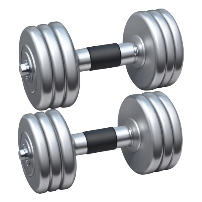 A pair of dumbbells

 sticker