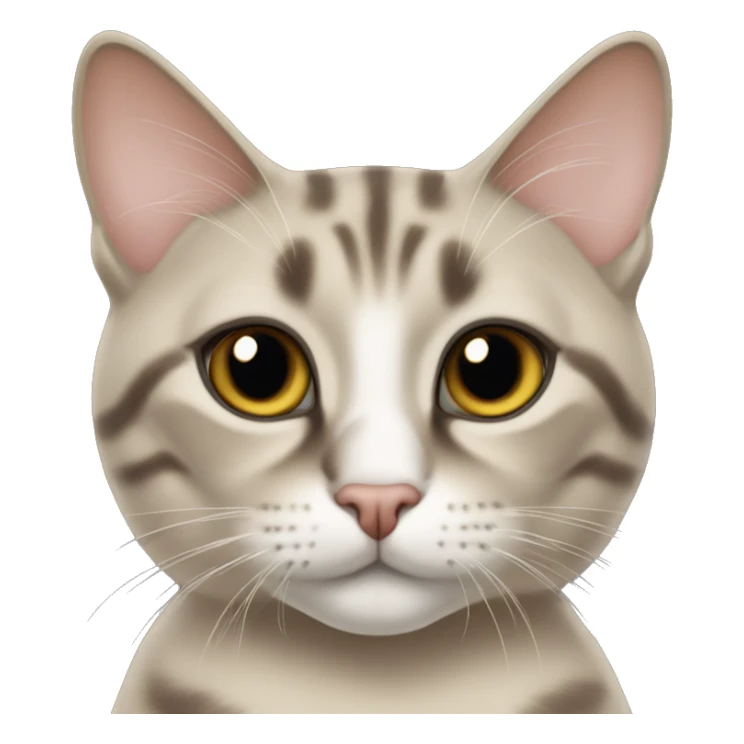 un chat siamois croisé tabby  sticker