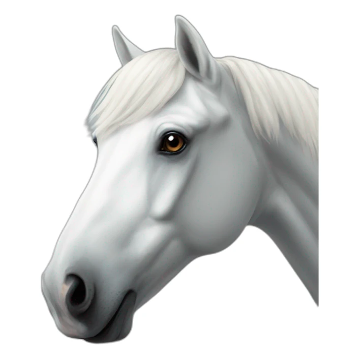 White-horse sticker