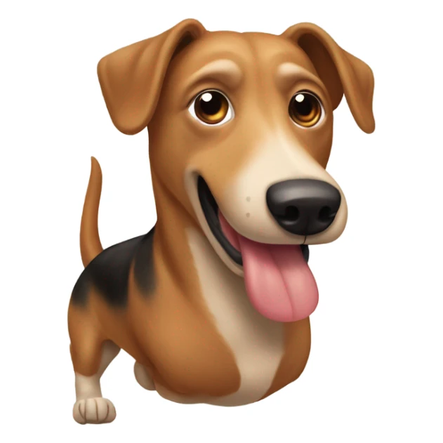 Perro salchicha haciendo pis sticker