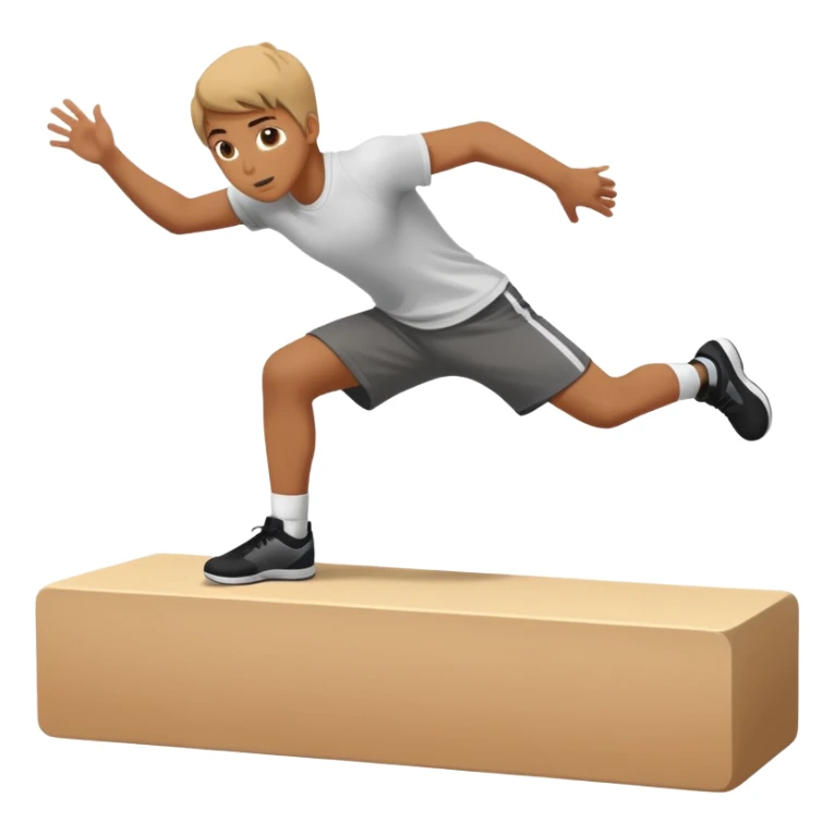 parkour at kids school sticker