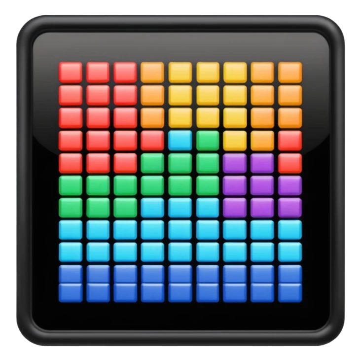 Generate 8 unique emoji-style icons representing chemical element tiles, atomic symbols, colorful science grid blocks, and laboratory chemistry themes. sticker