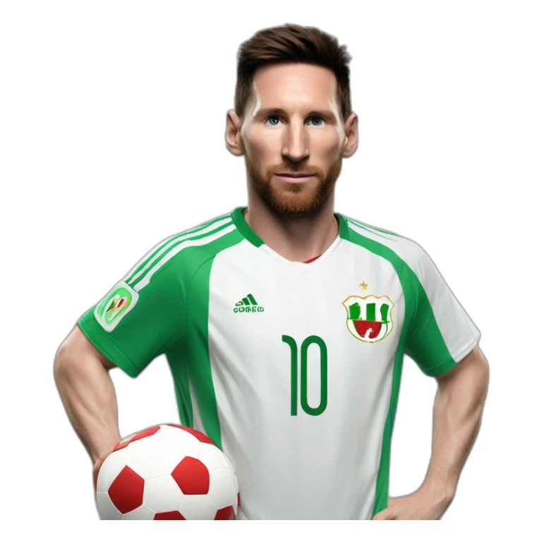 Messi avec un maillot de l'Algérie sticker