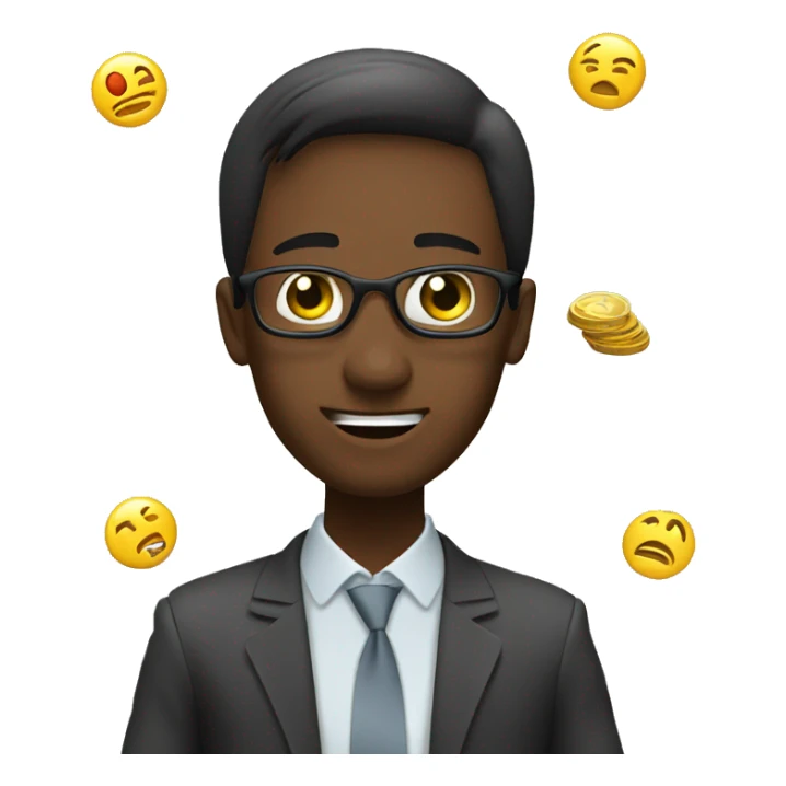 Trader in front of smartphone Forex trading  sticker