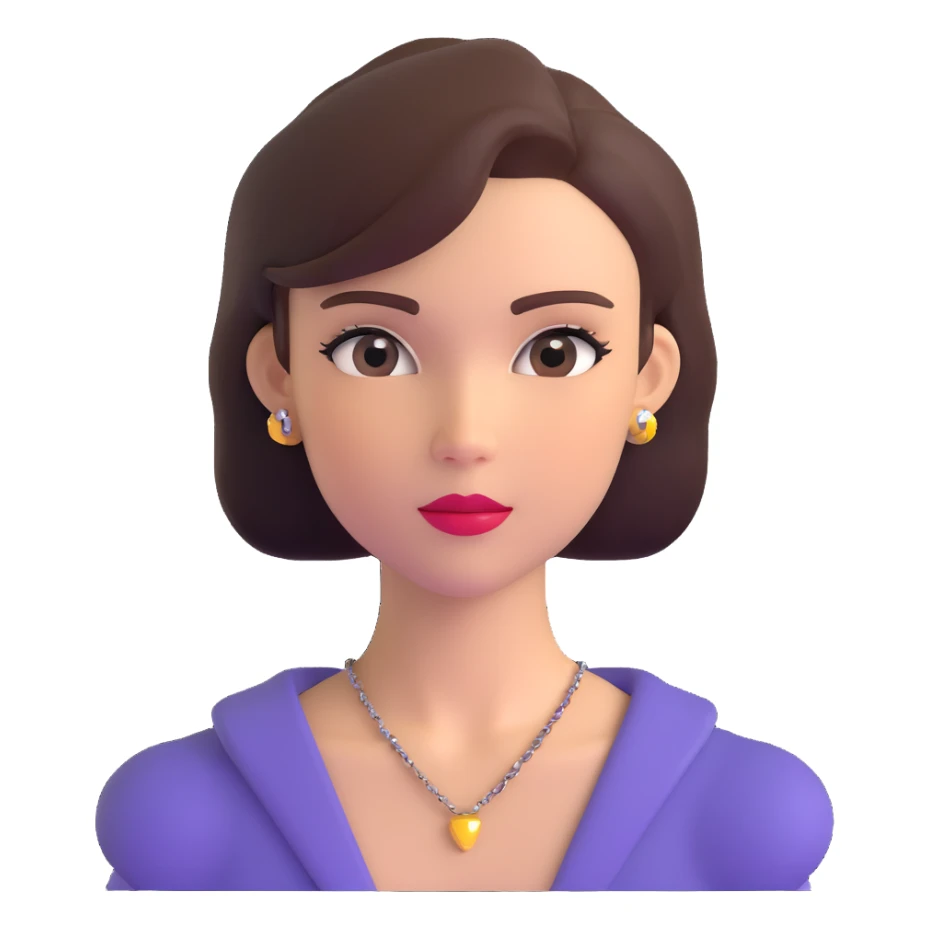 beautiful girl, glamorous look, confident expression sticker