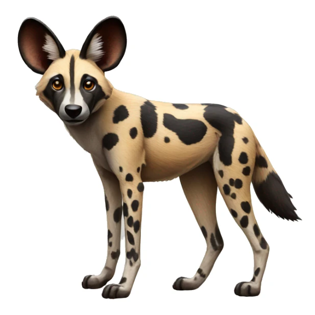 african wild dog sticker