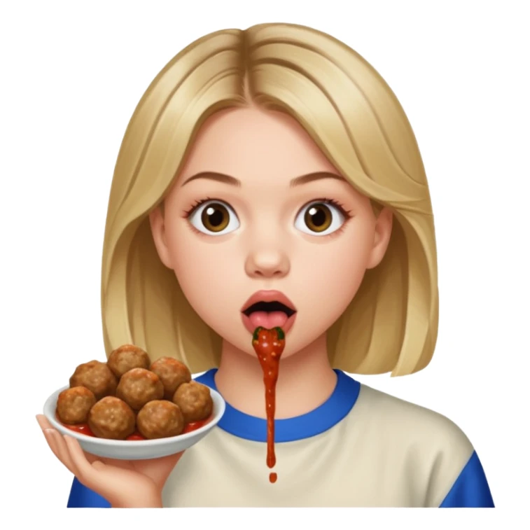 Sydney Sweeney licking Kevin harts meatballs sticker