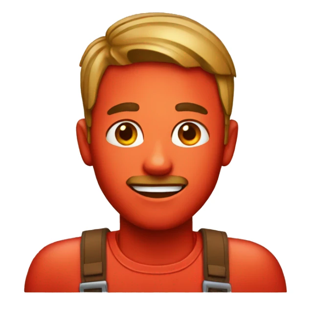 male with tomato sauce skin sticker