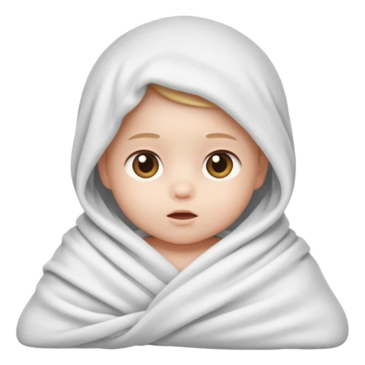 camera with a baby wrapped in a blanket sticker