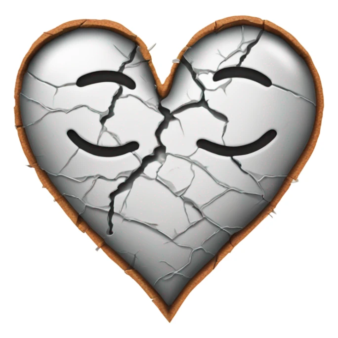 a broken heart with a bandaid on it sticker