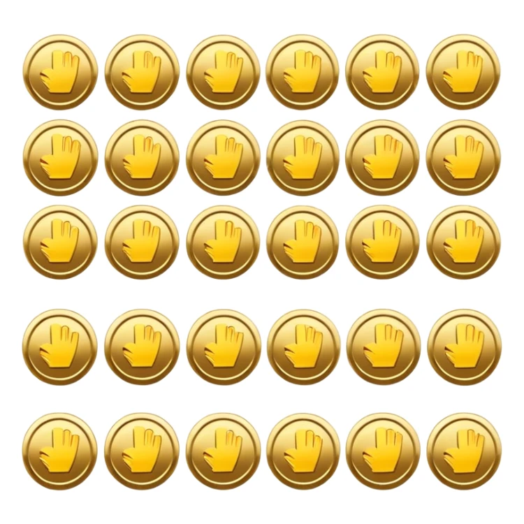 social media followers icone coin sticker