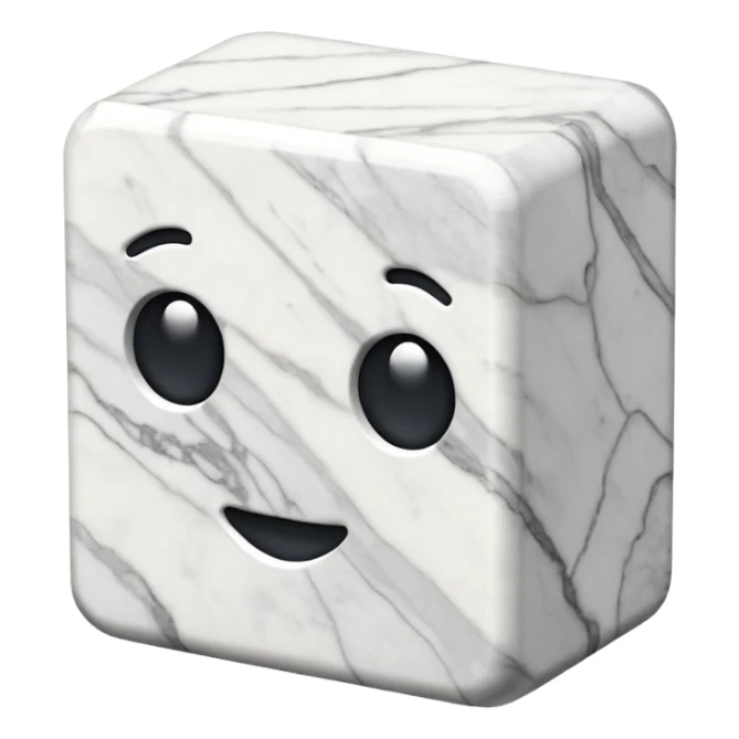 un blocco irreegolare di marmo sticker