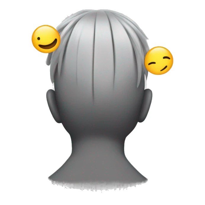 Scalp massager on a guy that like how it feels sticker