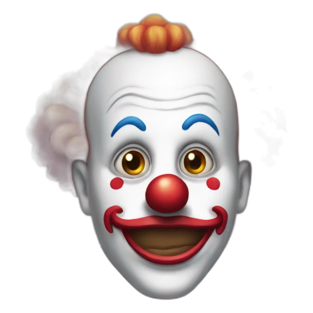Clown qui fait peur sticker