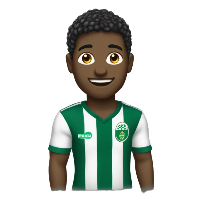 criança cabelo preto com camisa do palmeiras pele beje sticker