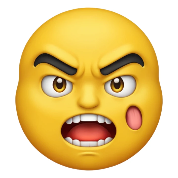 angry  emoji just like in the pacman  sticker