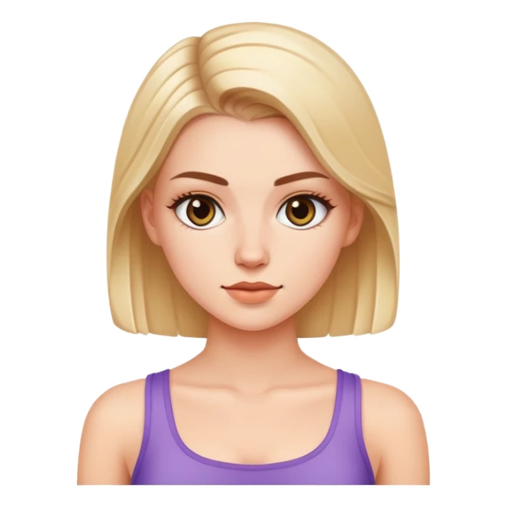 White girl wearing crop top sticker