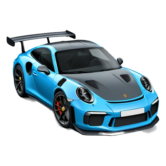 Blue Porsche 911 gt3 rs  sticker