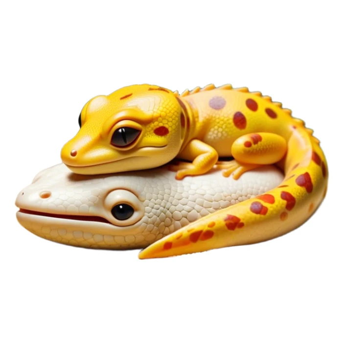 Meme-Worthy Cute Sleeping Gecko Portrait Emoji, Head resting peacefully with a contented smile, showcasing a diminutive, patterned body with smooth scales and eyes gently closed in serene slumber, Simplified yet adorably endearing features, highly detailed, glowing with a soft, drowsy tropical light, high shine, relaxed and utterly lovable, stylized with an air of playful laziness, soft glowing outline, capturing the essence of a sleeping gecko that feels destined to become the next viral icon of adorable rest! sticker