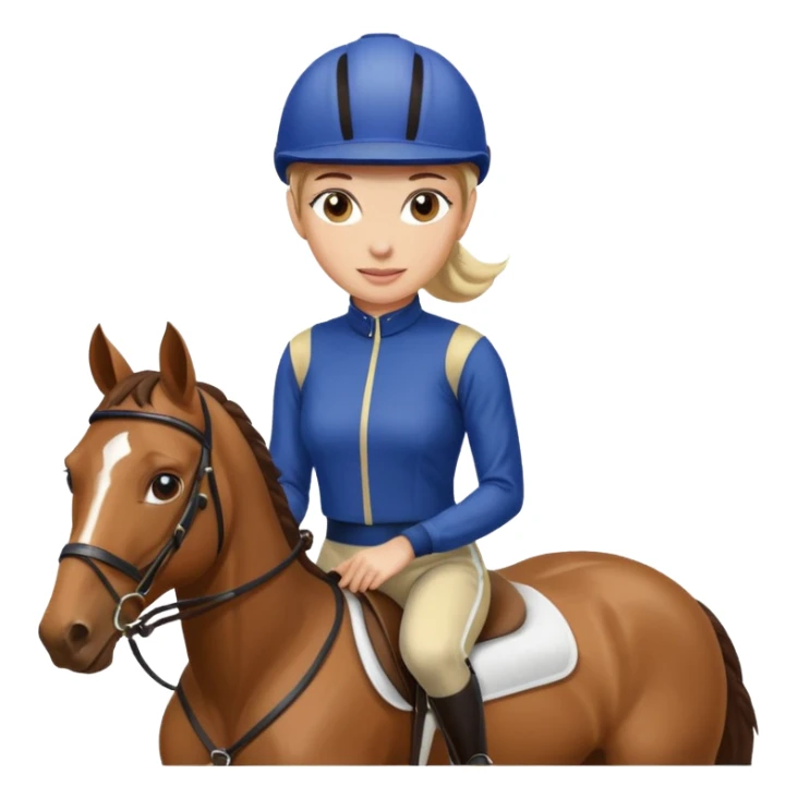  horse jockey woman sticker