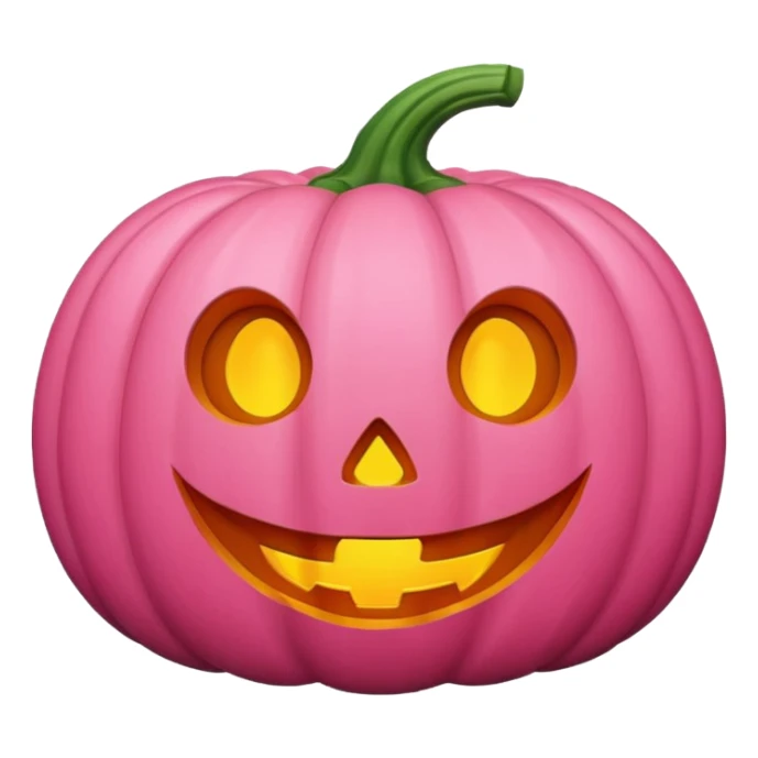 Cute pink Halloween pumpkin  sticker