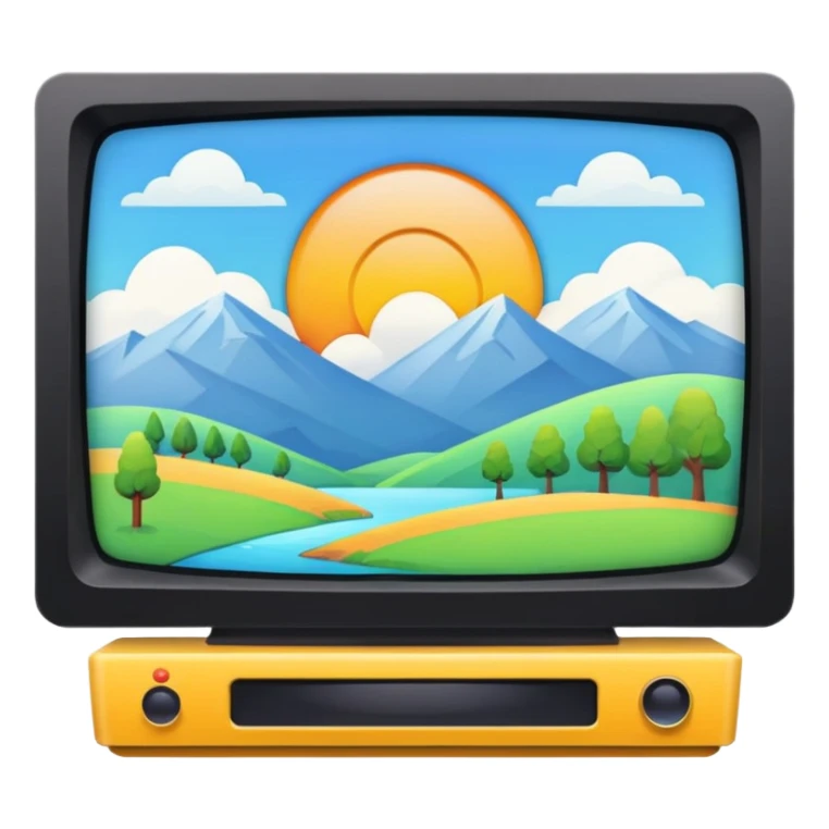 thumbnail picture mac os, video preview tv icon, landscape in video sticker