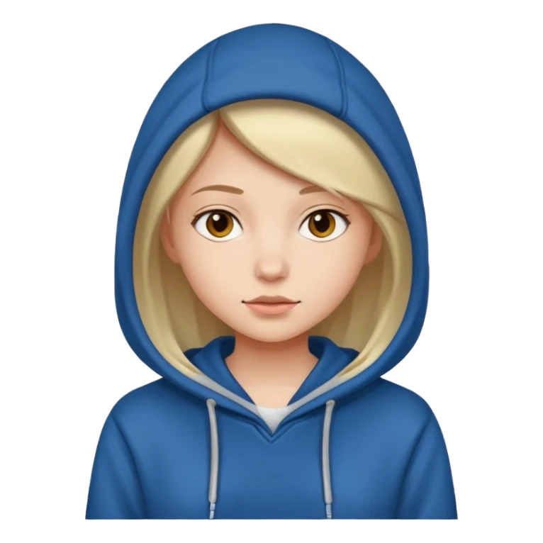 girl wearing hoodie sticker