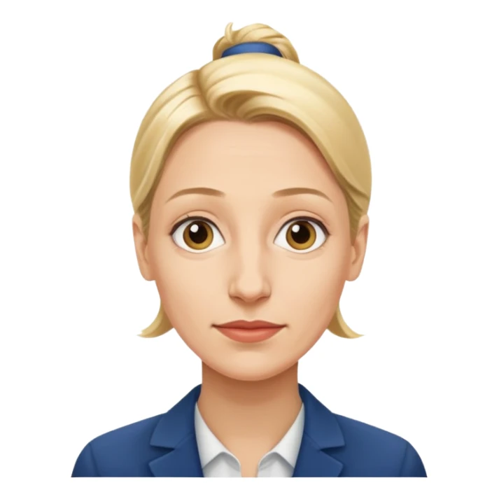 German politician Alice Weidel in a super realistic style sticker