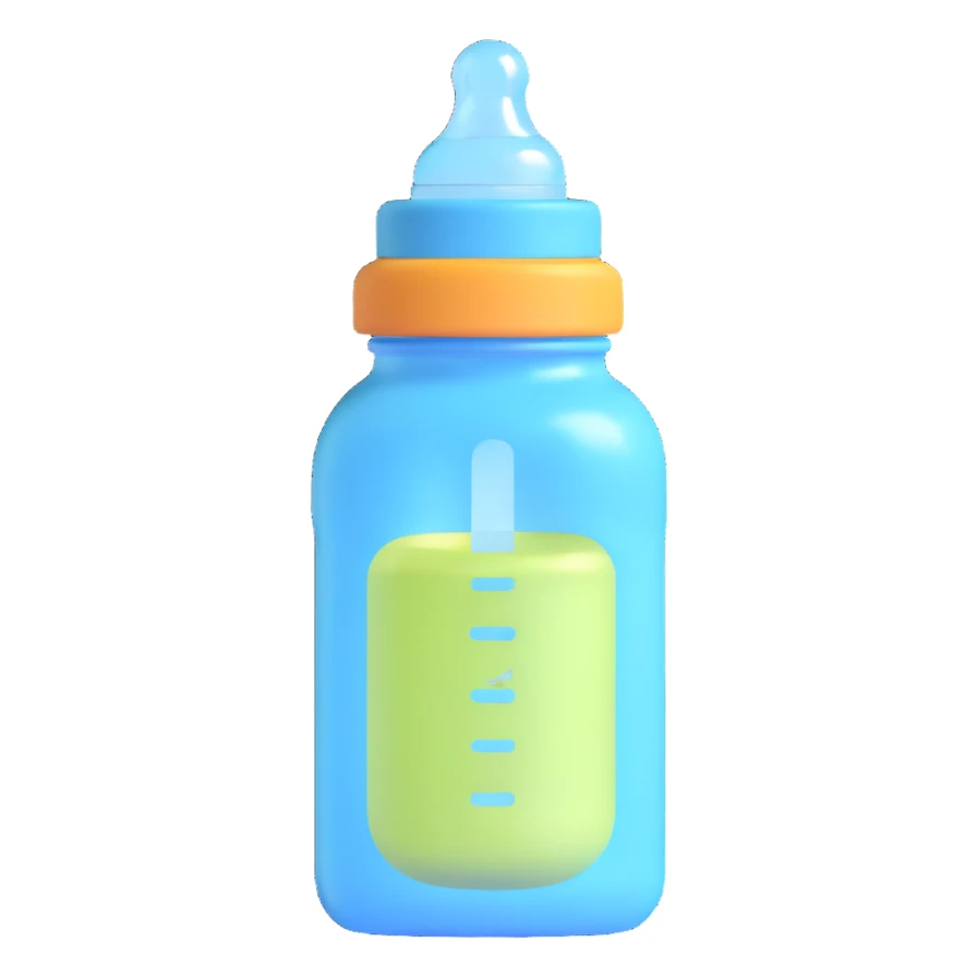 cute baby bottle sticker