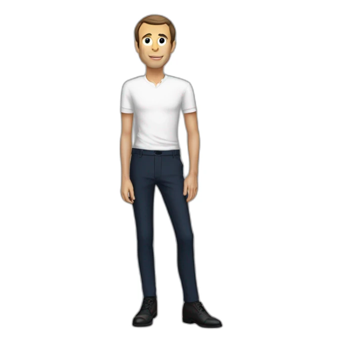 skinny macron sticker