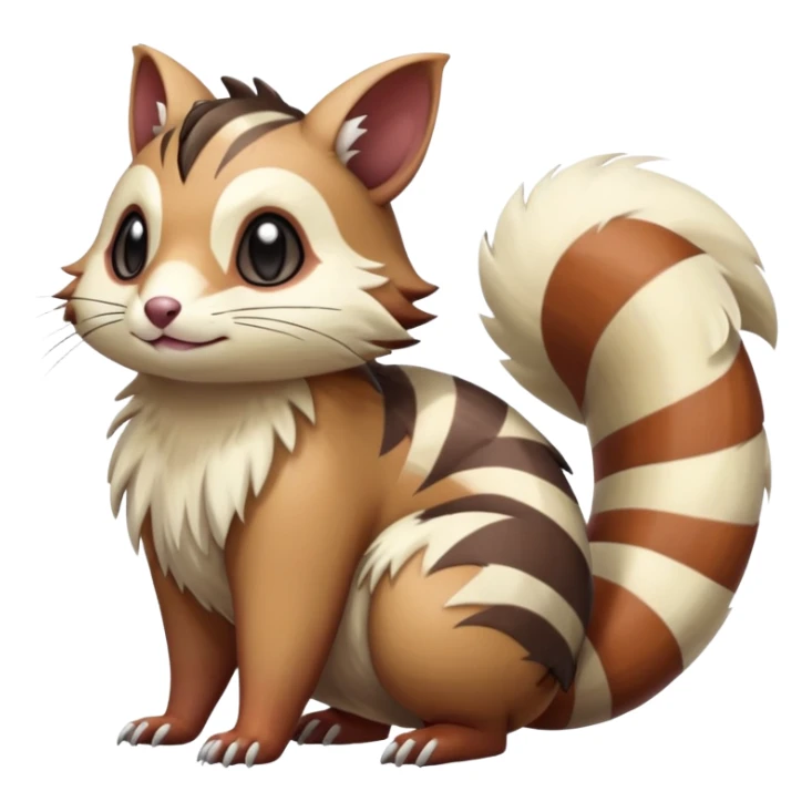 Furret-Linoone-Hybrid (Full body) sticker