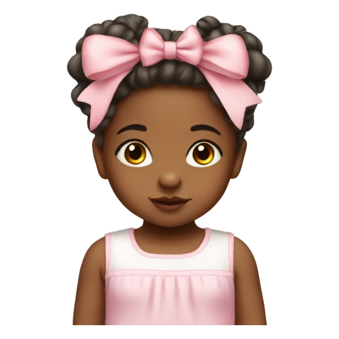 cute baby girl with bows on head sticker