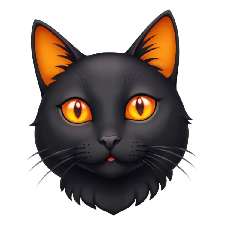 Black cat is in love sticker