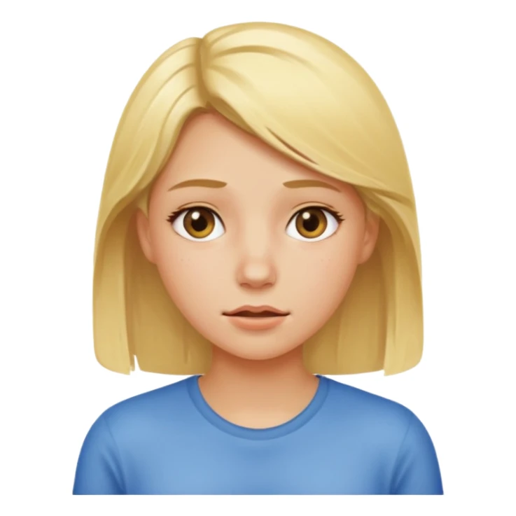 Blonde girl, hot, over heating  sticker