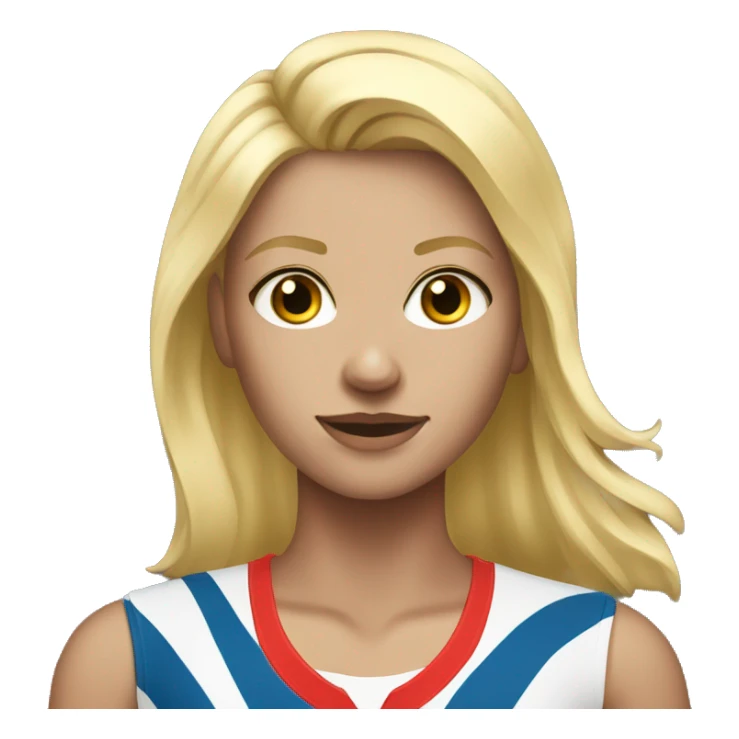 blonde girl sportswomen  sticker