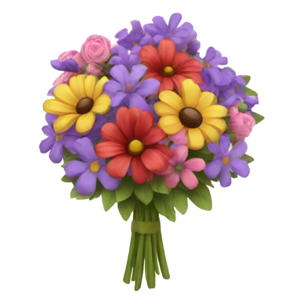 Beautiful bouquet of flowers sticker