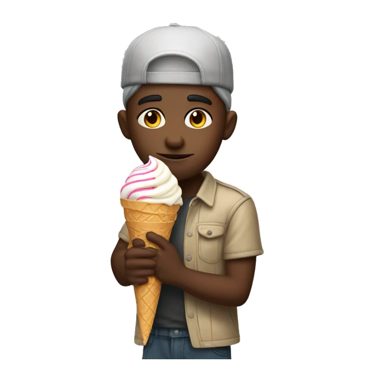 To the caplimba holding ice cream in his hand  sticker