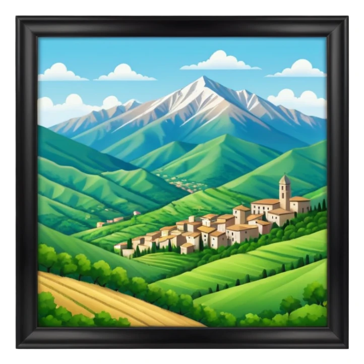 abbruzzo zone of italy sticker